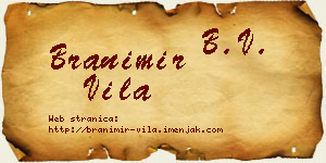 Branimir Vila vizit kartica